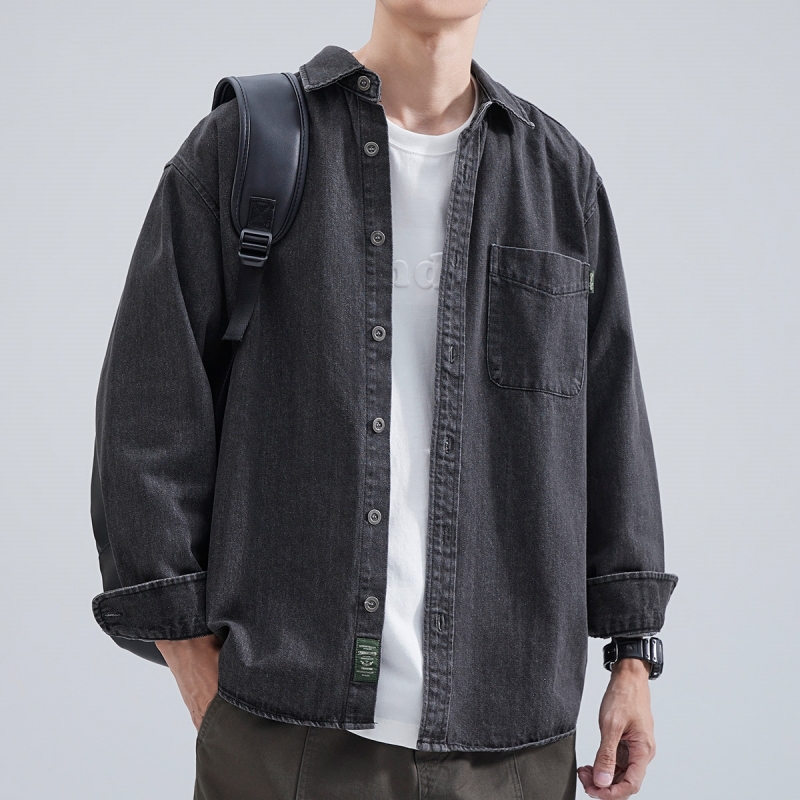 Winter Clothing Pk - Jeanshemd für Herren, langärmelig, 2025, Frühling