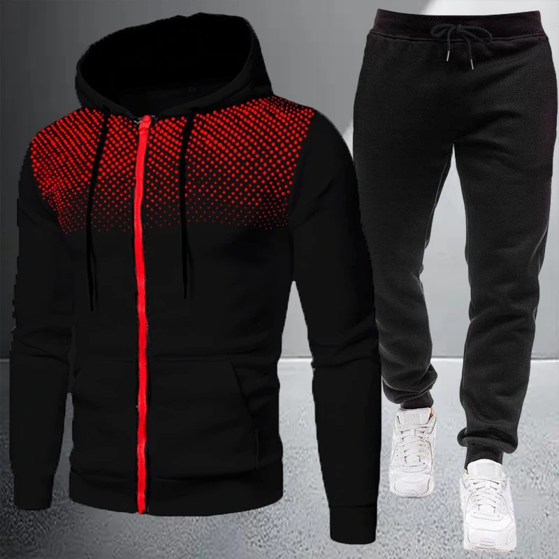 Winter Clothing Pk - Herbst-Winter Hochwertige Herrenjacke Trainingsanzug Lässiger Kapuzenpullover