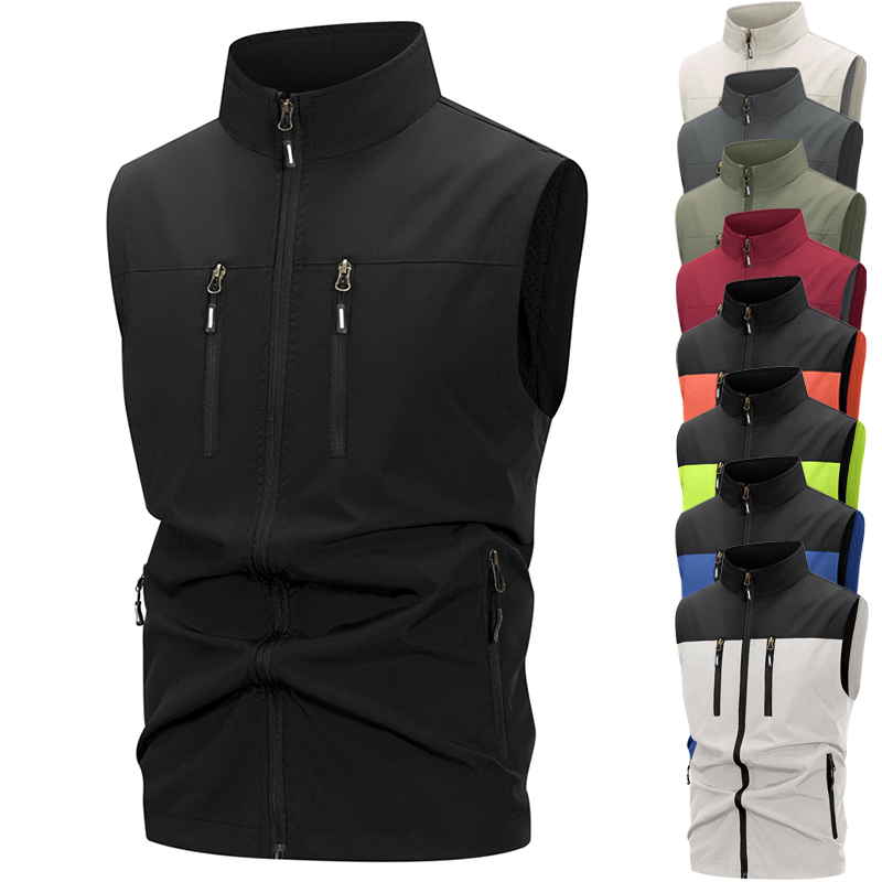 Winter Clothing Pk - Leichte Softshell-Weste für Herren mit Reißverschlusstaschen,