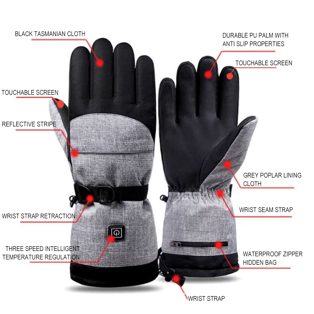 Heated Gloves Electric - 1 Paar Handwärmer, thermische elektrische Heizhandschuhe