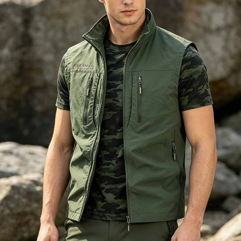 Winter Clothing Pk - Herrenweste, Laufjacke, ärmelloses Hemd, Herren-Fitnessjacke in