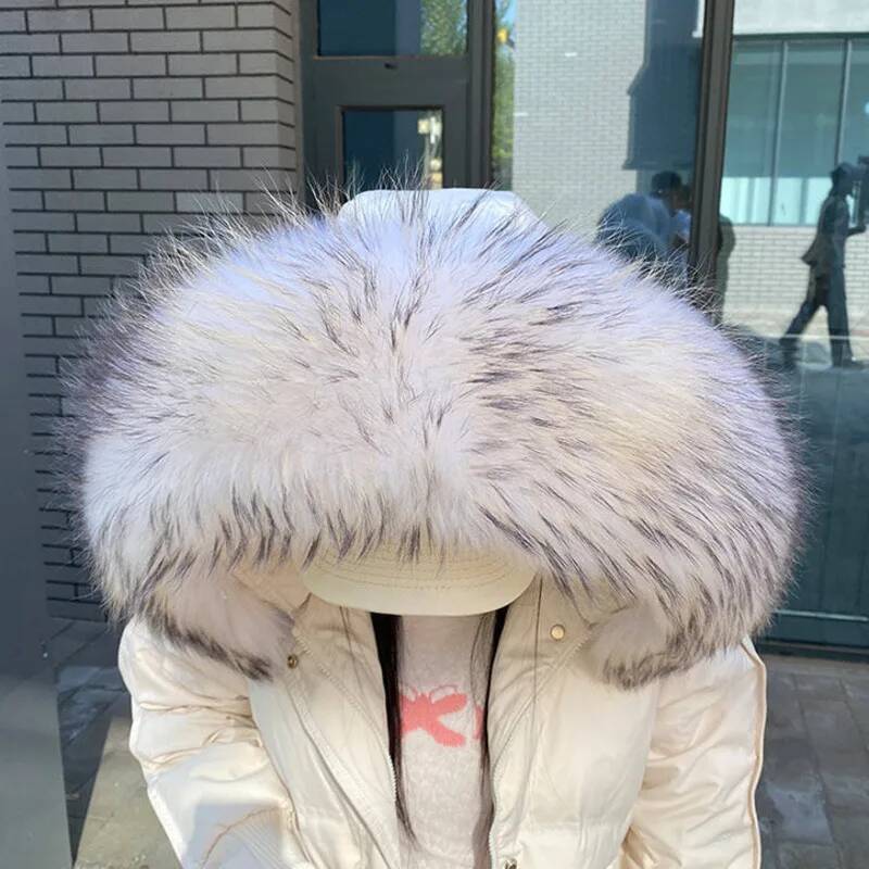 Waschbärfellkragen für Damenja – Winter Clothing Pk Bewertung und Preis