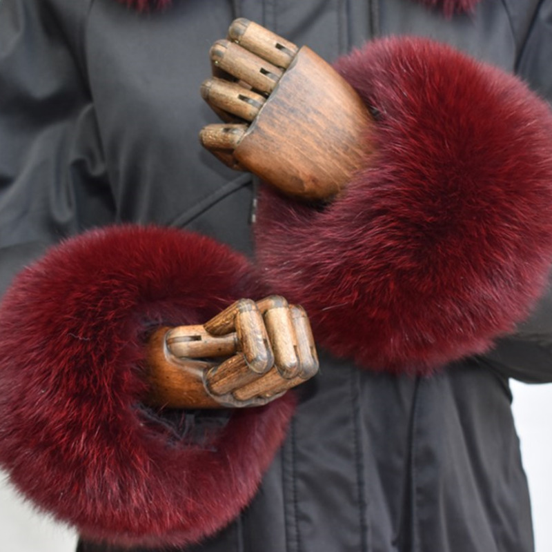 Fuchspelz-Manschetten für Dame – Winter Clothing Pk Bewertung und Preis