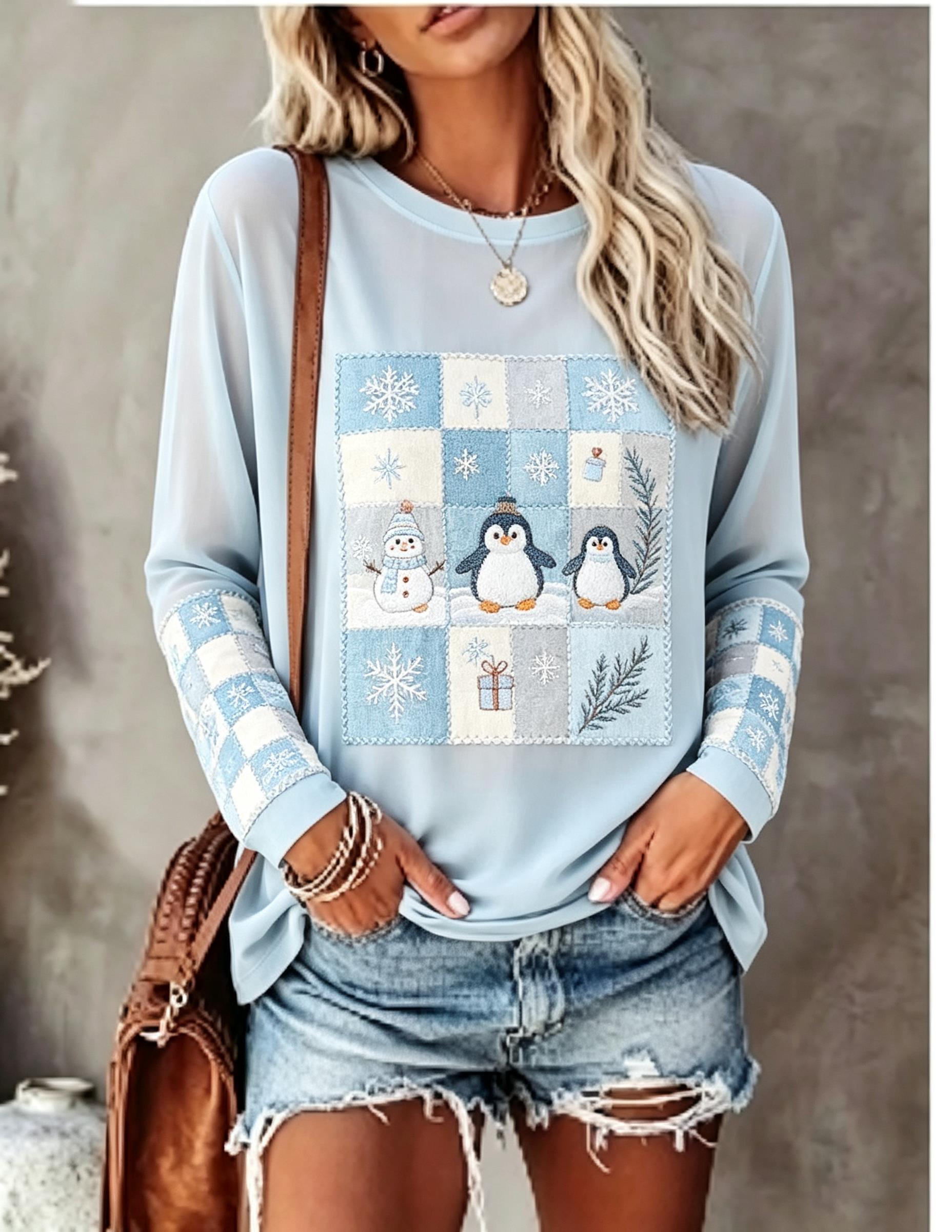 Damen-Langarm-T-Shirt mit Fuch – Winter Clothing For Women Bewertung und Preis