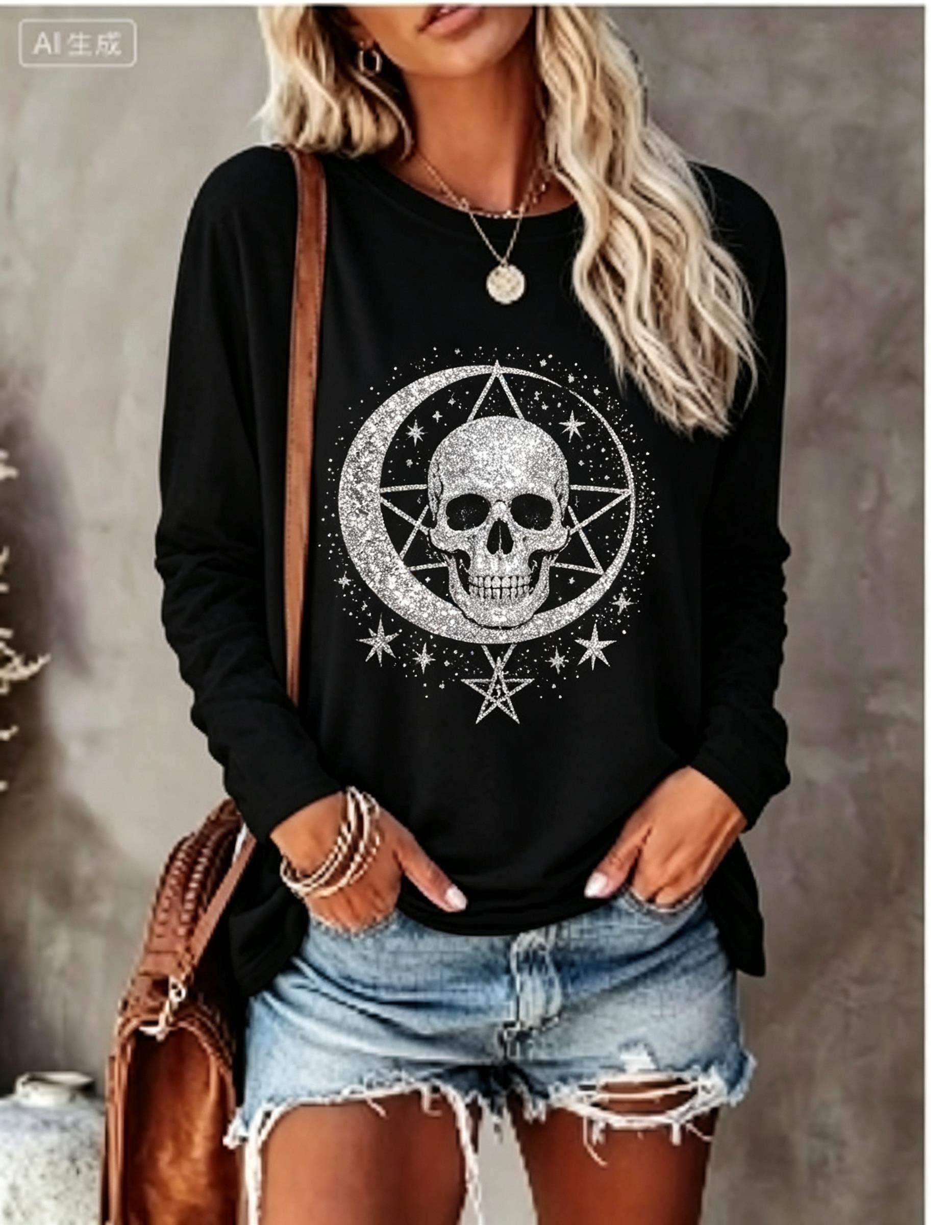 Damen Langarm-T-Shirt mit simu – Winter Clothing For Women Bewertung und Preis